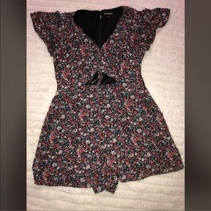 Floral Print Romper